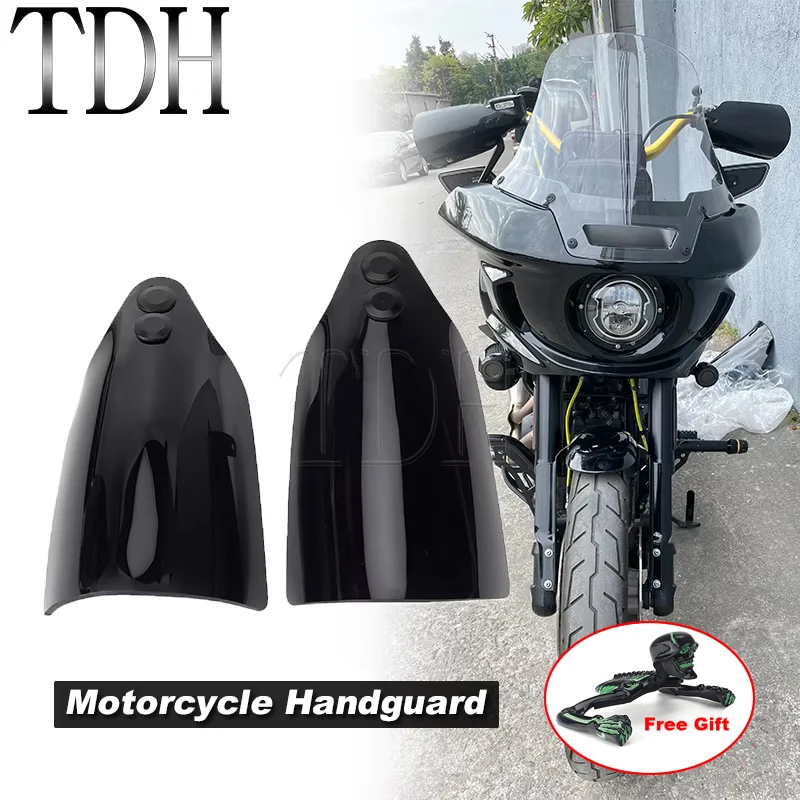 Motorcycle Hand Guard Cold Wind Deflector Shield Handguard Protector Shield Falling Protection For Harley Dyna Street Bob FXDB