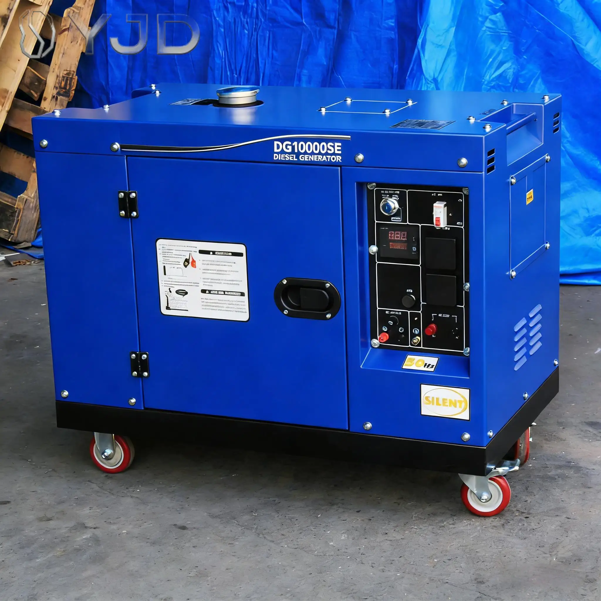 Small 3KW 5kva Silent Diesel Generator Auto Start AVR Smart Forced Air Cooling 220V 380V 230V 110V Mobile ATS Included 100%