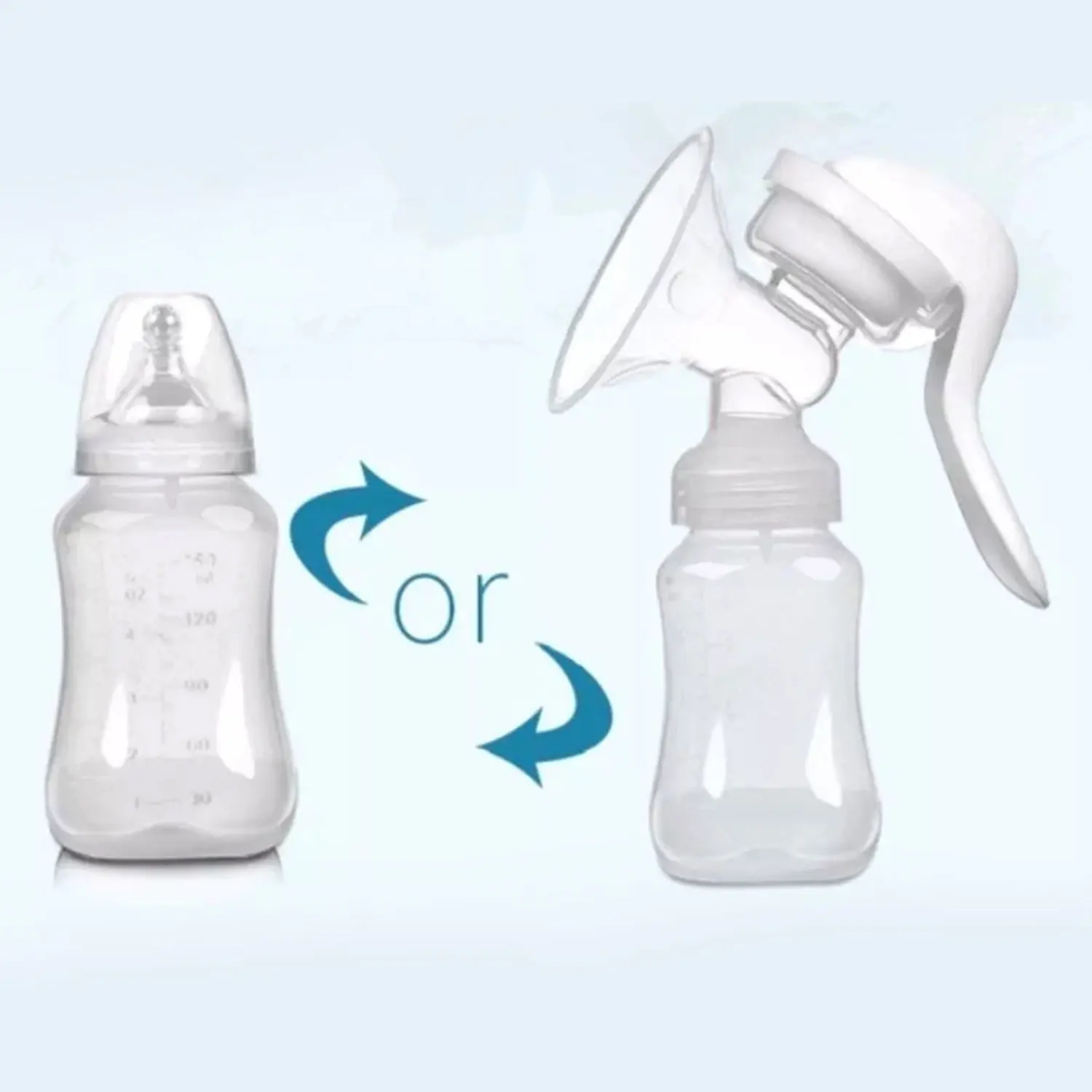 Silicone Manual Breast Pump, Sucção ajustável, Dispositivo de ordenha forte, Mãe e produtos do bebê