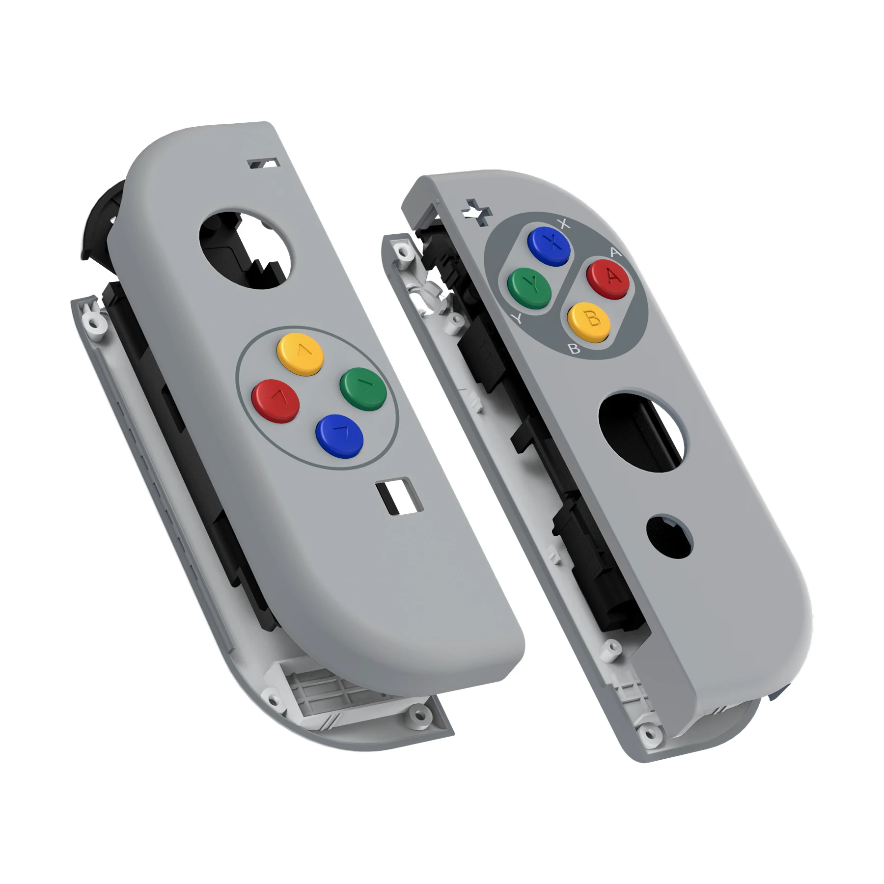 eXtremeRate Housing Shell Case W/Full Set Buttons for Nintendo Switch JoyCon & OLED Joycon - SFC SNES Classic EU