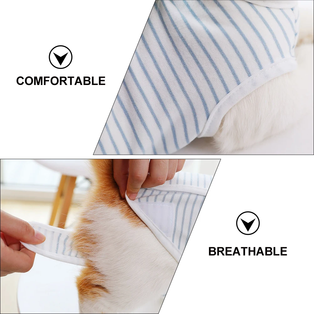 Cat Surgery Recovery Suit 95 Easy Wear No Crotch Anti Bite Lick Post Operative Clothes Wound Protector