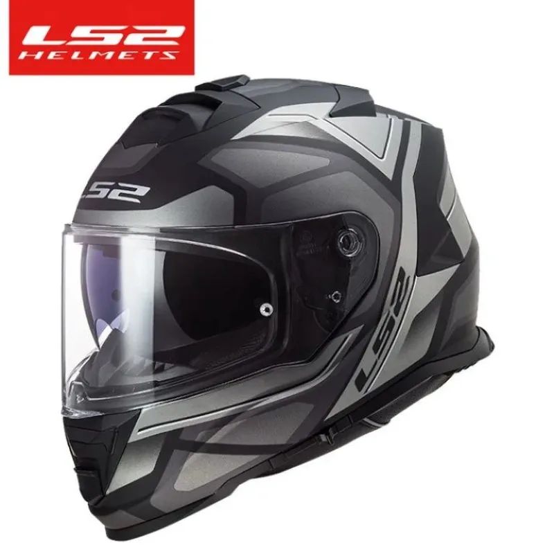 LS2 FF800 Storm Motorcycle Helmet for Male and Female Drivers, Double-sided Cover, Full Face Helmet, 3C ECE Certified Anti Fall