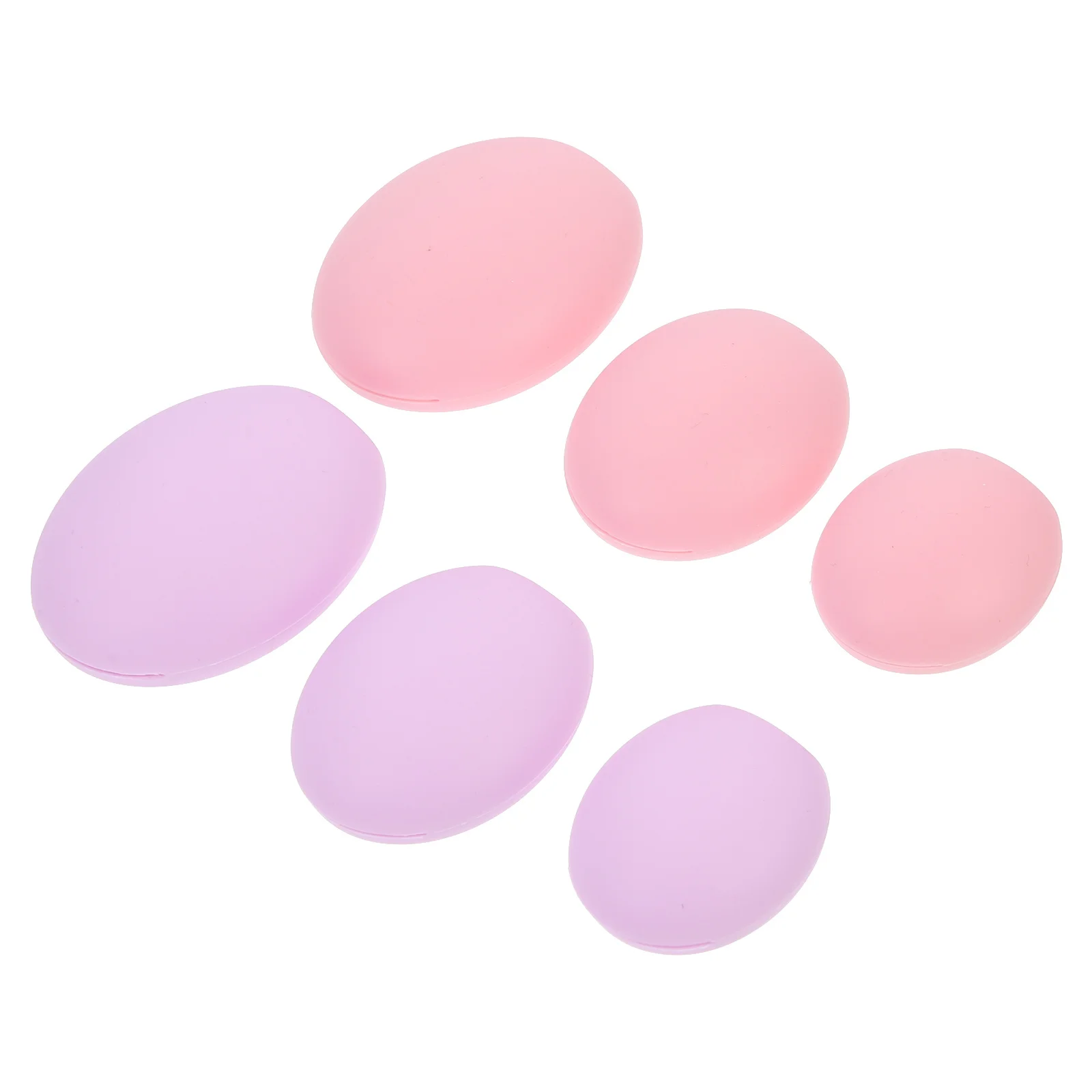 6pcs Makeup Protective Cover Silicone Durable Flexible Travel Essential Makeup Protective Cover Tool Holder Accessory