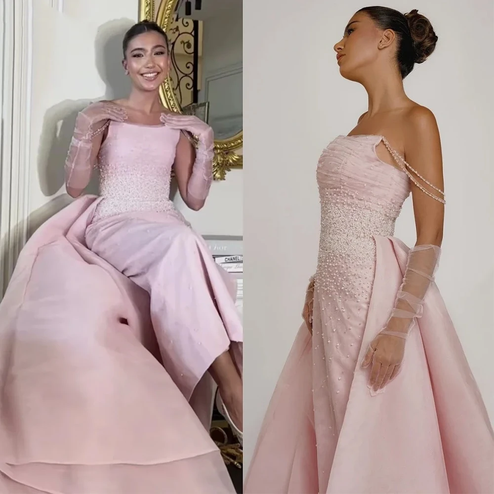 Gownvestidos de gala Backless New Arrive Classic Delicate Occasion Dress Banquet Gaun acara Off Shoulder Customize