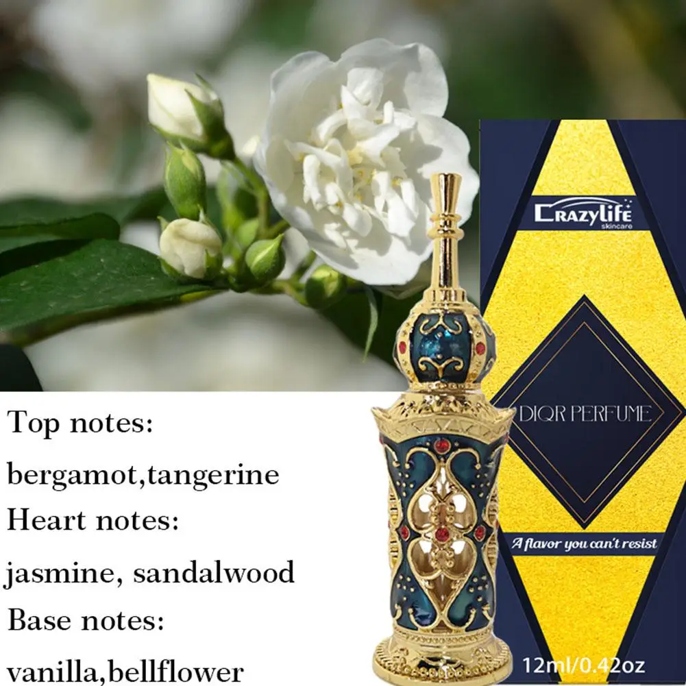 Middle Eastern Style Pheromone Cologne Perfume for Women Natural Fragrance Long Lasting Romantic Perfume Oil 12ml