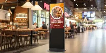 65 Inch 4K Digital Signage Kiosk Indoor Floor Standing Commercial Monitor Advertising Display LCD Totem with HDMI Input