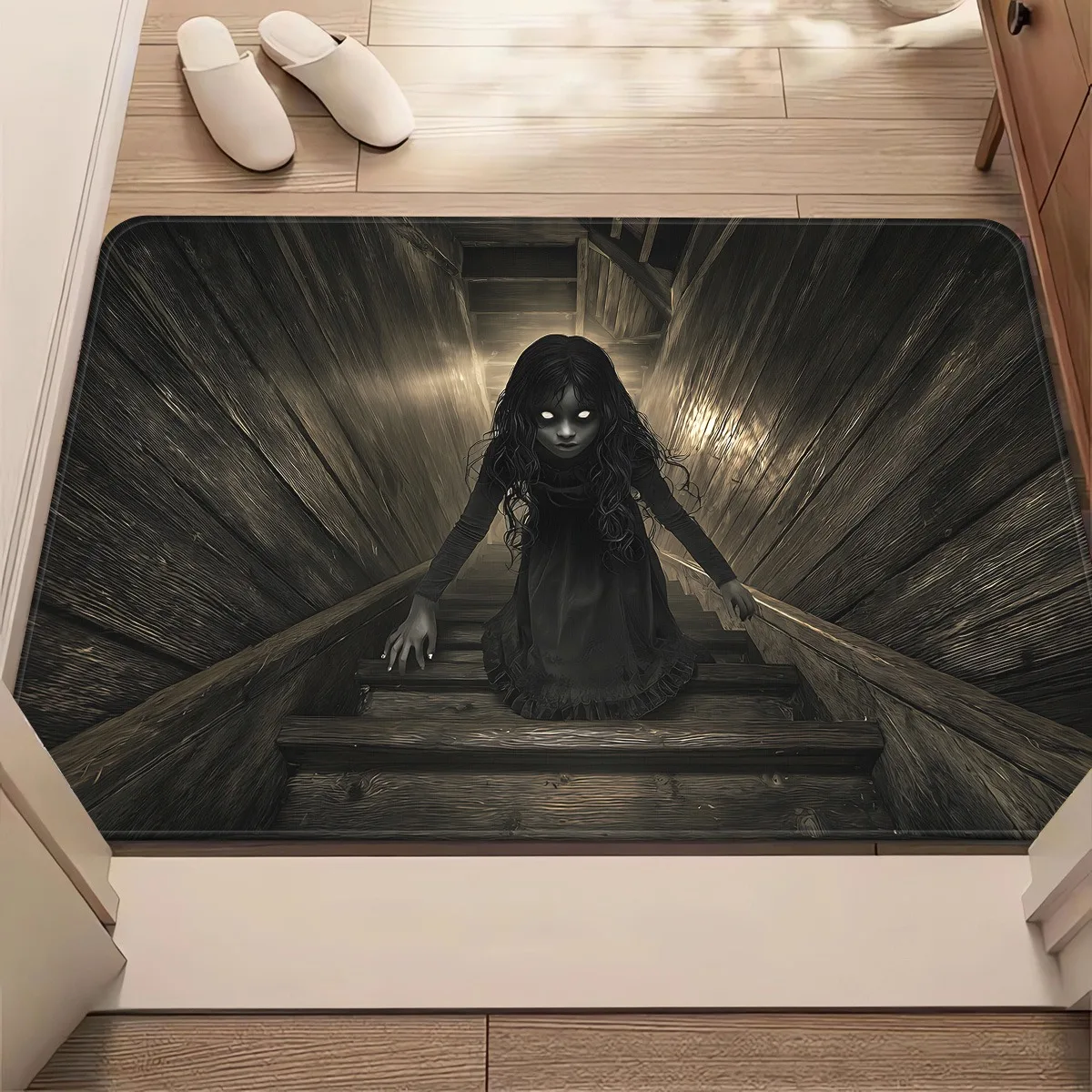 Dark Figure Corridor Area Rug Non Slip Washable Floor Mat For Bedroom Living Room Entryway Home Decor