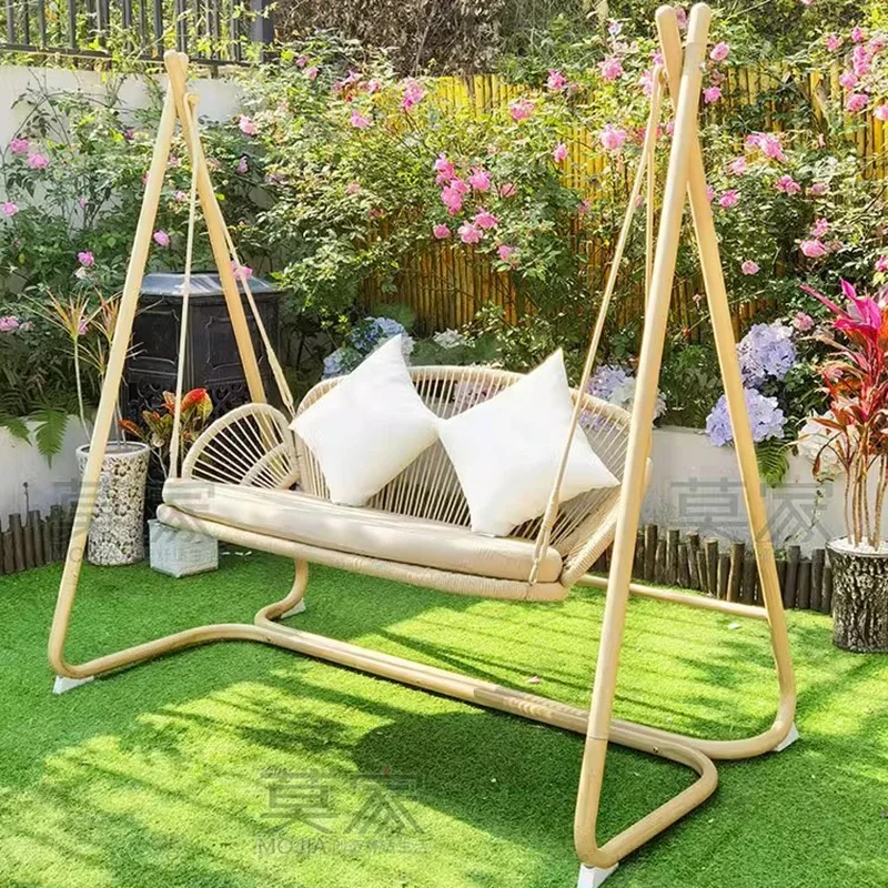 

Outdoor Swing Chair Indoor Double Basket Cane Chair Outdoor Patio Swing Garden Swing Chair Salon De Jardin Outdoor Furniture