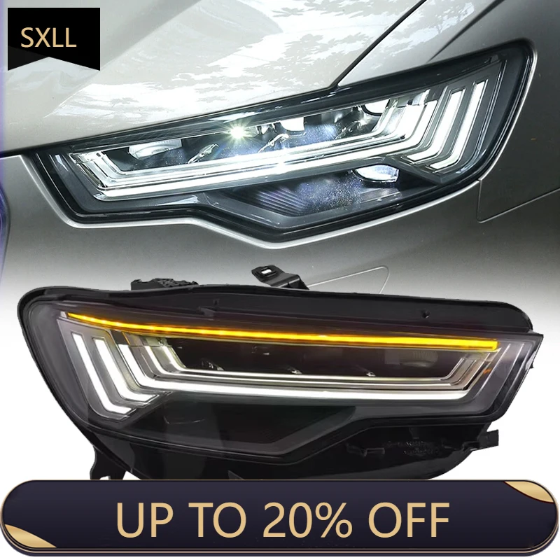 SXLL Do reflektorów LED C7 2012-2018 Dynamiczne kierunkowskazy C7.5 Reflektory LED DRL Części samochodowe Auto St