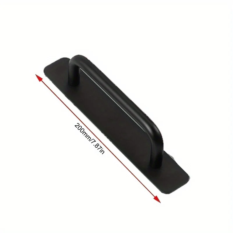 알루미늄 합금 발코니 유리 이동 자체 접착 표면 장착 손잡이 및 당김 손잡이, 나무 문짝 창 손잡이, 4 개