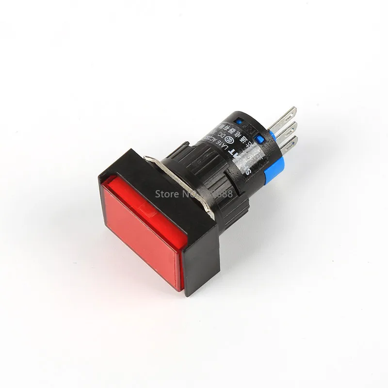 

LA16J-11 Кнопочный переключатель с фиксацией, 3 контакта (AB6J-M), прямоугольный