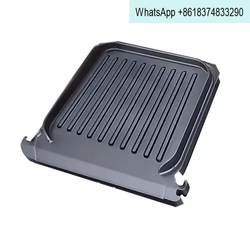 Commercial steak grill, home-use smokeless non-stick grill pan, large iron plate grill, double-sided heating.