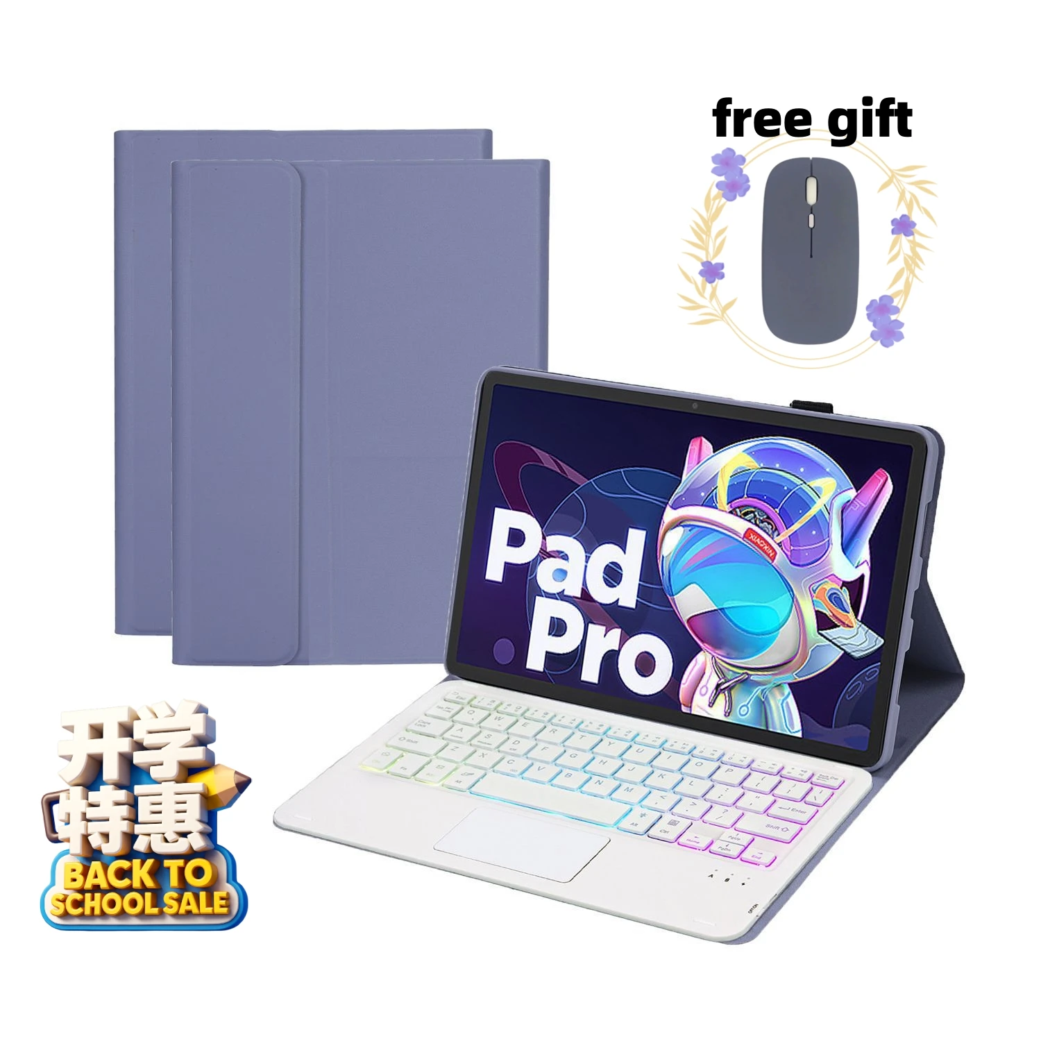 

For Lenovo Xiaoxin Pad Pro 2025 Keyboard Case Trackpad Backlit Magnetic Keyboard Cover For Xiaoxin Pad Pro 12.7 2025 Funda