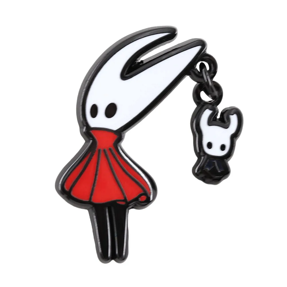 Hollow Knight Emaille-Pin Hornet und Knight Brosche Niedlicher Spielcharakter Anstecknadel Abzeichen Rucksack Hut Schmuck Accessoires Fan-Geschenk – Detail 7