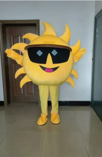 

2025 New Adult Hot Sale Foam Cute Sun Cartoon Mascot Costume Plush Christmas Fancy Dress Halloween Mascot Costume