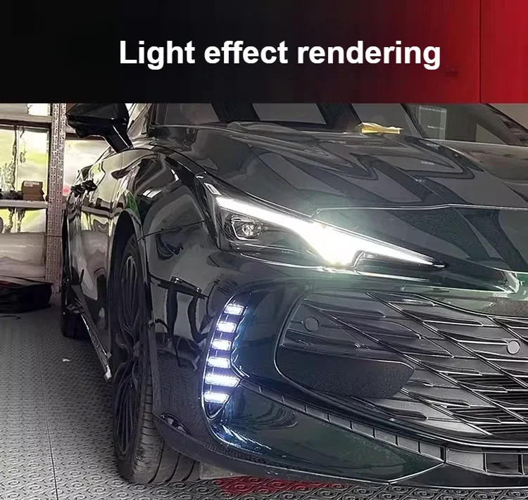 For MG MG7 2023 2024 Car Led Daytime Running Lights Front Fog Lamp Modification Dynamic Turn Signal Driving Decorative Lights detail image 13