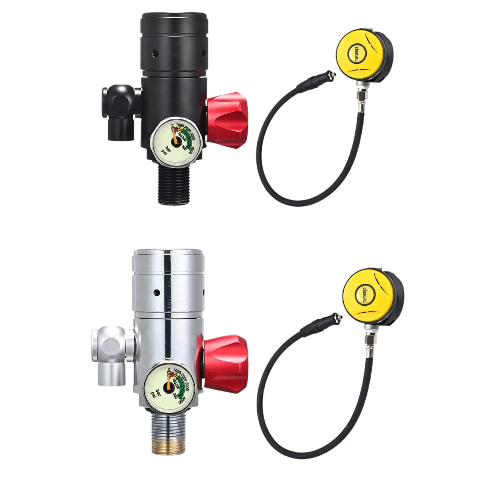 Dive Regulator Set 1L Easy to Install Quick Release Connector Gear Diver