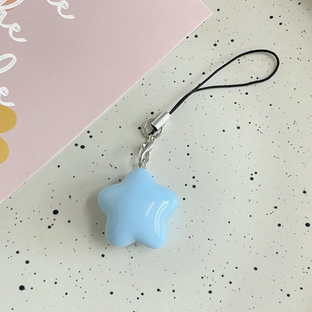 Star Star Phone Strap Phone Lanyard Keychain Phone Hanging Rope Pendant Candy Color Mobile Phone Chain Girl Jewelry