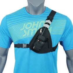 Baofeng-arnés de pecho para walkie-talkie, funda de Radio de hombro, paquete de pecho, bolsa ajustable, funda de Radio bidireccional para UV-5R UV-13 PRO