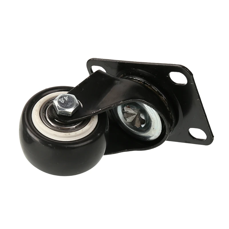 Wear-Resistant 1.5-Inch Gold Diamond Universal Wheel with Small Brake Pulley – Perfect Casters for Light Equipment Instruments