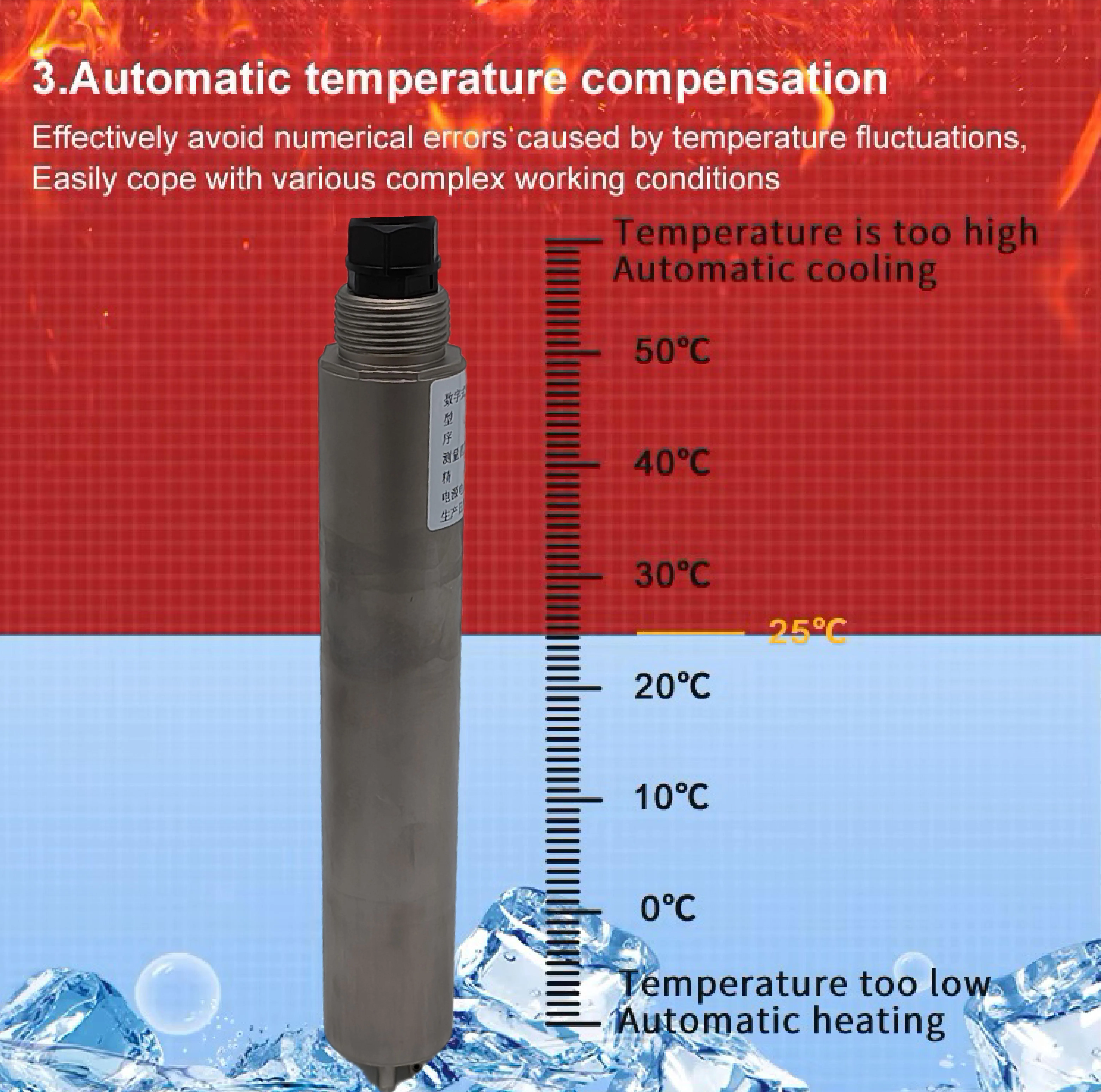 BOY-SZ05-WT Medidor de turbidez electrónico digital barato en línea de alto rango Sensor de turbidez Autolimpieza del agua