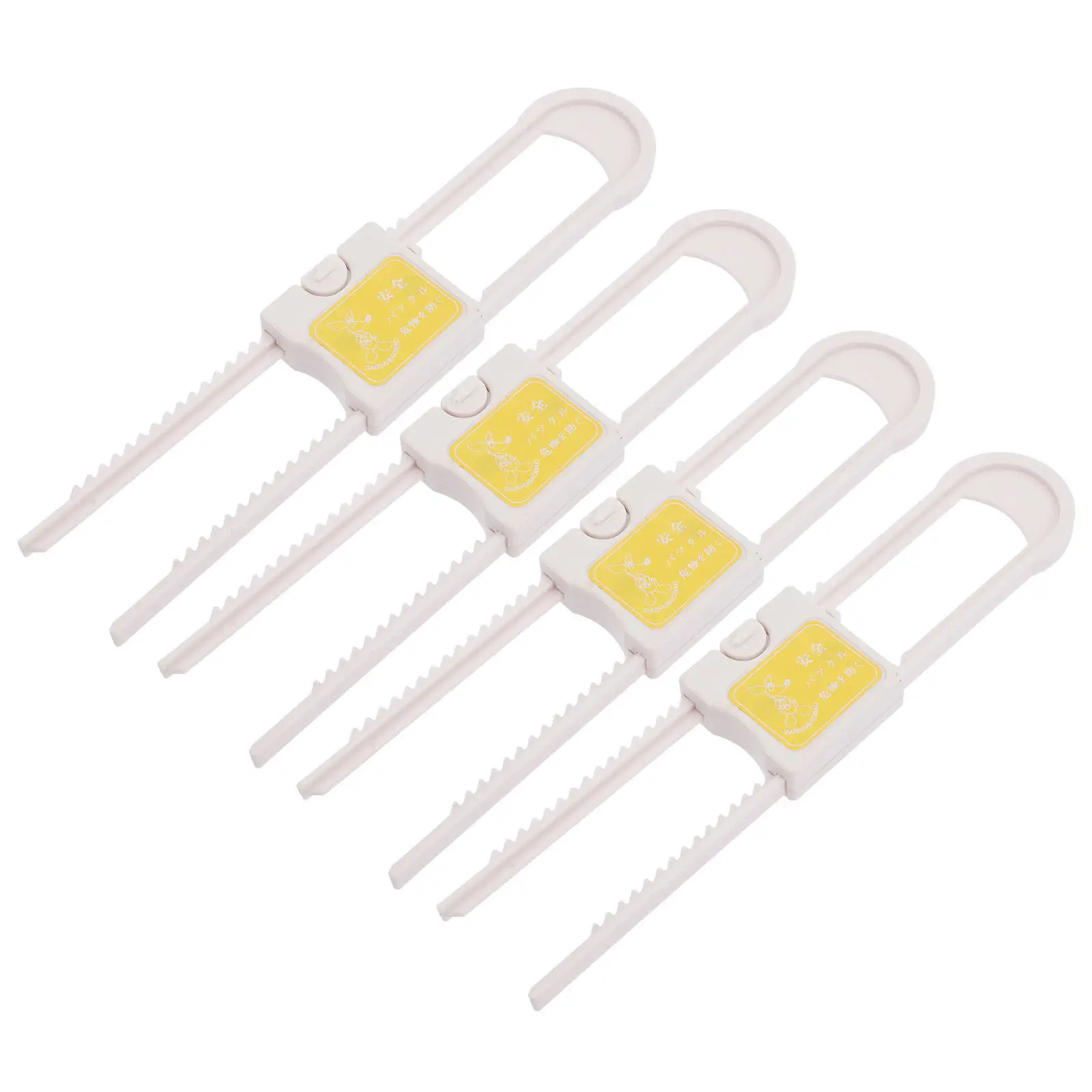 4Pcs Sliding Cabinet Locks Childproof Cabinet Latch Locks for Cabinets Drawers Furniture Handles Secure Easy Install No Mark
