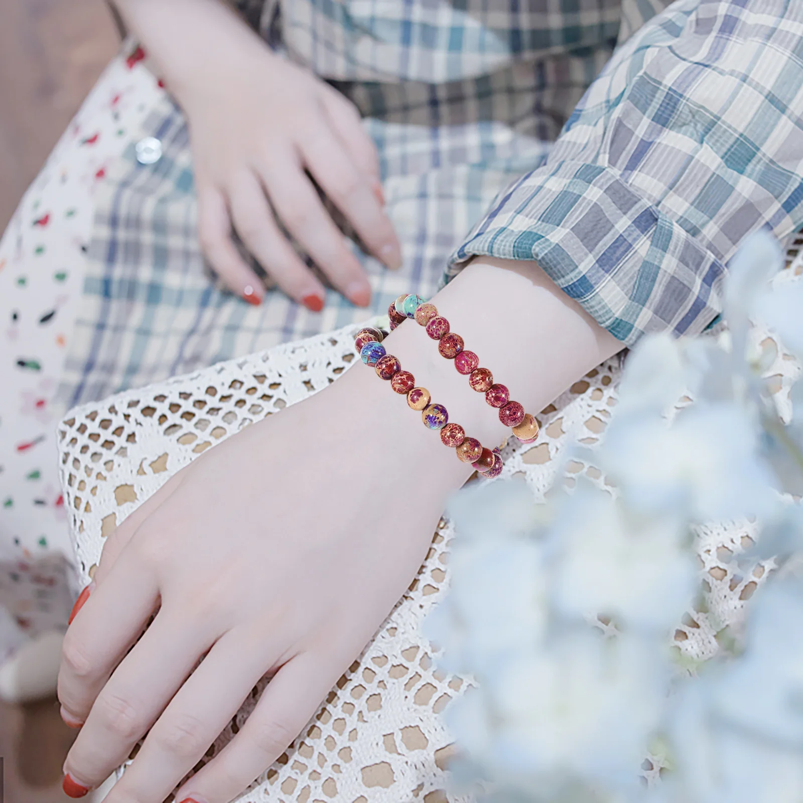 

45- Imperial Beads Women Diy Loose Beaded Bracelet Durable Wrist Chain For Jewelry Making Kit Handmade Crafts