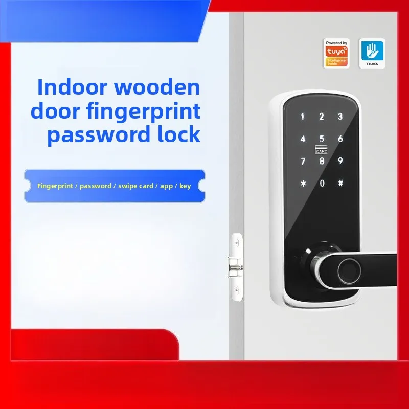 

Single Tongue Smart Lock TT Mobile App Fingerprint Lock Graffiti WiFi