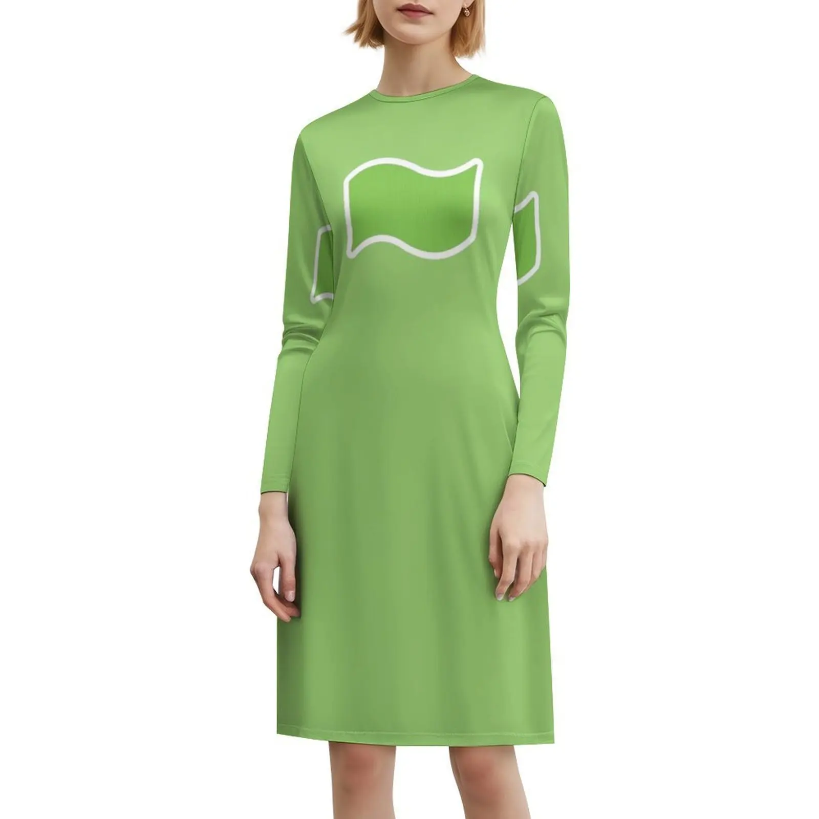 فستان Money Floral Smock للنساء للربيع والصيف فستان كاجوال للحفلات اللطيفة Kawaii Green Money Cash Moola Bill فساتين نسائية #6