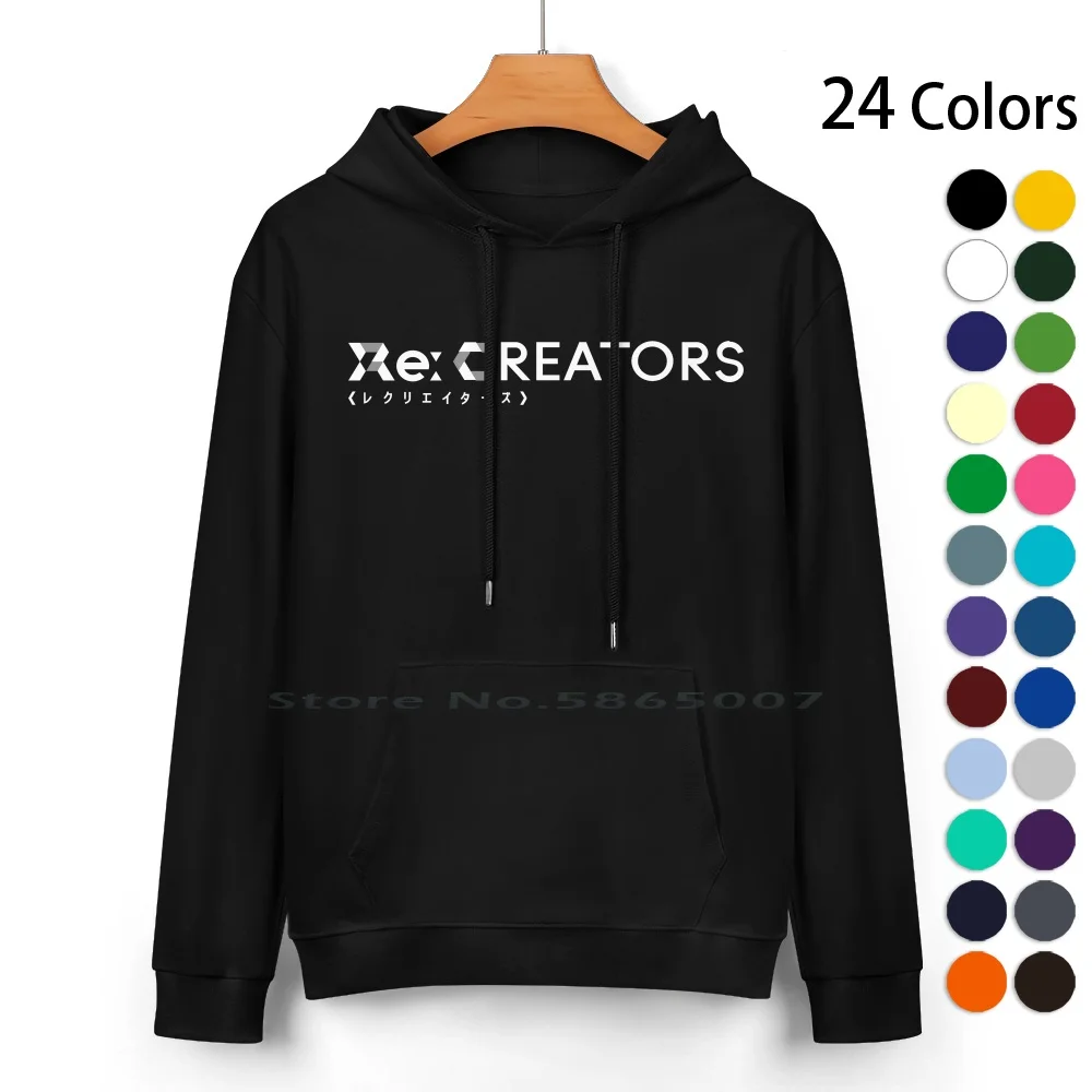 Re : Creators Title Pure Cotton Hoodie Sweater 24 Colors Anime New Vector Cool White Re Creators Magic Japan Grey Black Lagoon