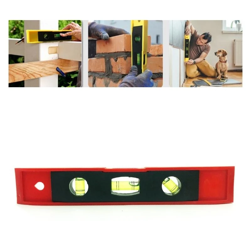 E06B Tor-pedo Level S-pirit Level 9-Inch Small Plastic Shockproof Toolbox