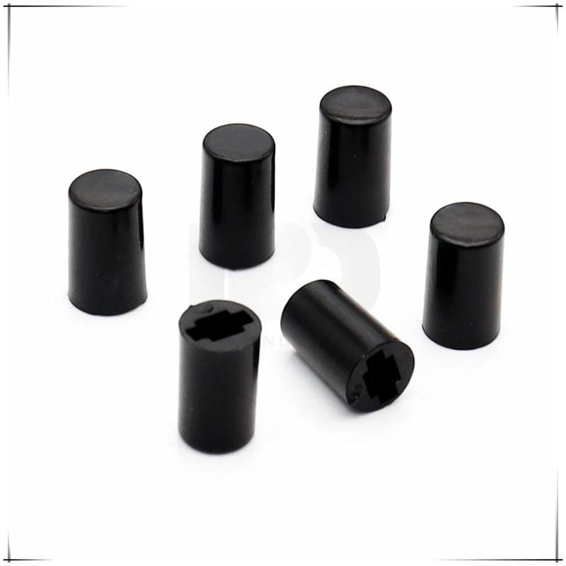20PCS 7×12mm Plastic Tact Switch Straw Hat Shape Knob Power Switch Button Cap 6 * 6 Series Switch Cap Square Holes 3.2*3.2MM