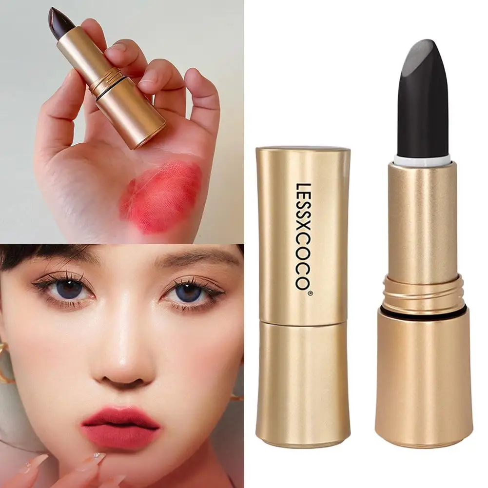 Waterproof Non-stick Cup Round Tube Black Gradually Matte Lipstick Gloss Long-lasting 2025 Sexy Cosmetics Gloss Lip Lip Bla C2A8