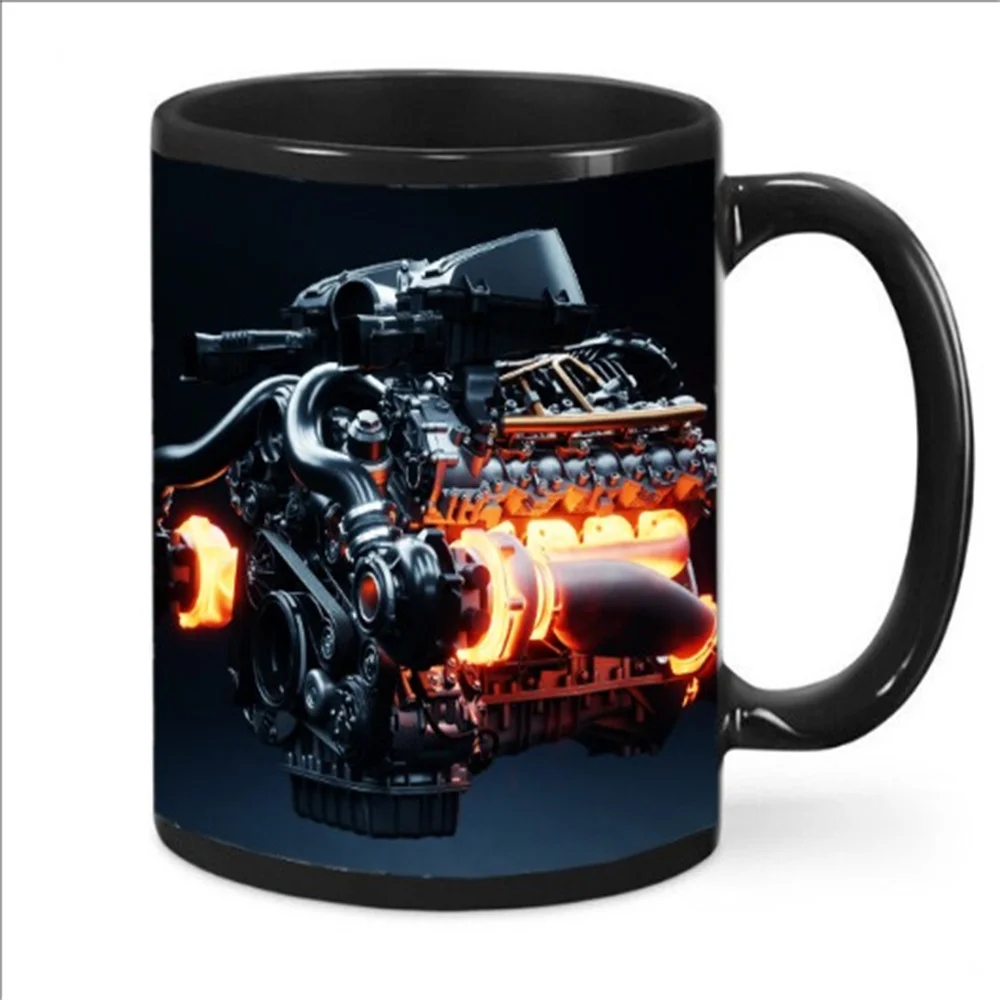 Mechanical Engine Mechanic Engine Ceramic Coffee Mark Cup Water Cup Car Motorcycle