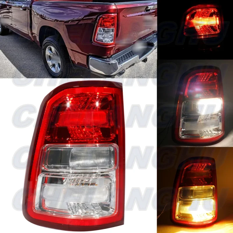 

Left Side Tail Light Rear Lamp With Halogen Bulbs 55112989AE/CH2800221 For Dodge Ram 1500 2019 2020 2021