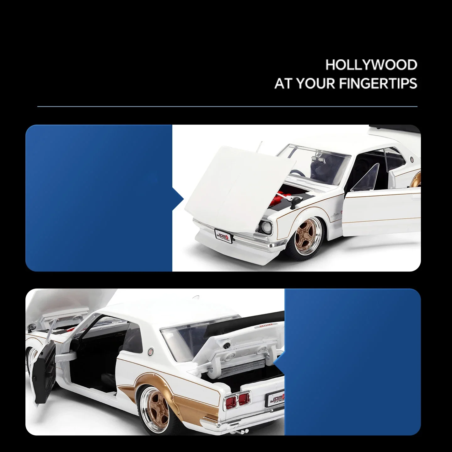 JADA 1:24 JDM NISSAN SKYLINE 2000 GTR 1971 Legering auto Diecasts & Toy Vehicles Automodel Miniatuurschaalmodelauto voor kinderen