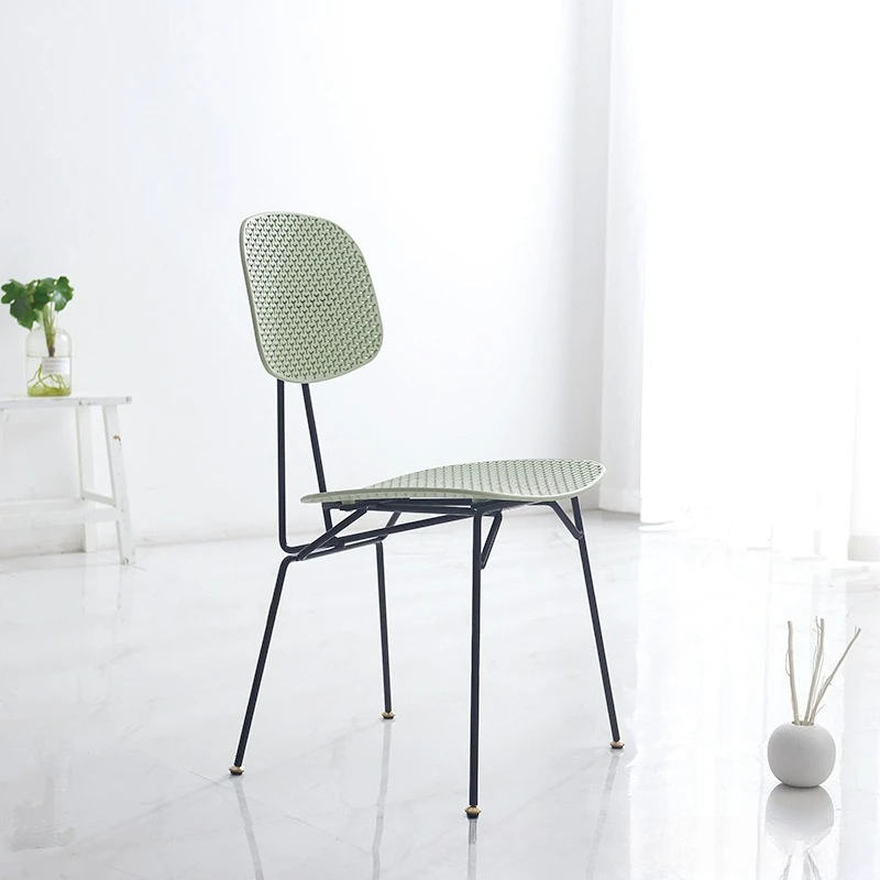 Negotiation chair Internet celebrity ins style cafe outdoor hollow creative Nordic plastic dining chair