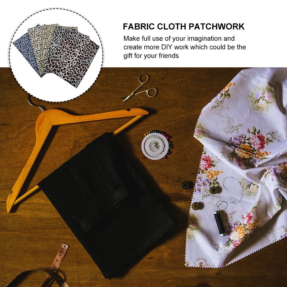 

Leopard Print Cotton Fabric Patchwork Cloth DIY Decoration Creative Quilts Leopard Pattern Lightweight Craft Material Sewing
