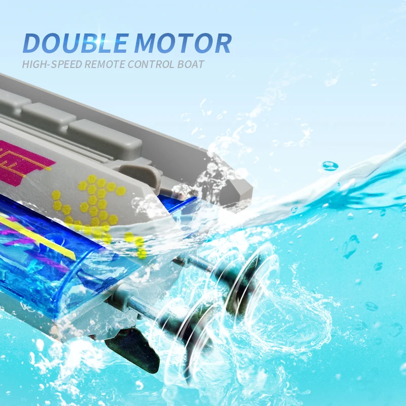 Nouveau 2.4G JC017 RC bateau de course à grande vitesse étanche modèle Rechargeable Radio électrique télécommande hors-bord jouets pour garçon 14Y +