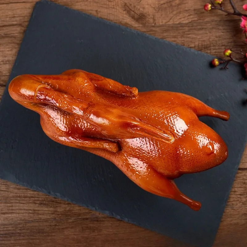 Tablero de salsa falsa, pato, sabor estofado, simulación antigua de Beijing, modelo de agua salada asada, tienda de comida cocida