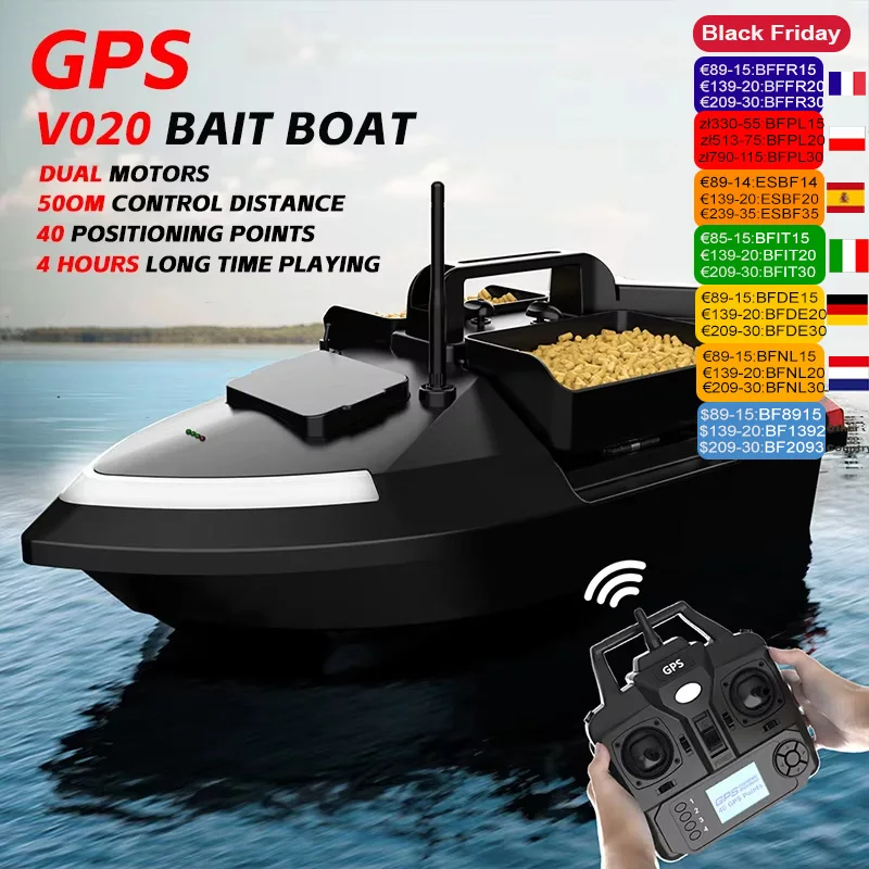 C118 GPS, contenedor para barcos con cebo de pca, barco con cebo automático con Control remoto RC 500M, alimentador de pca con Control remoto para exterior C118 GPS, contenedor para barcos con cebo de pca, barco con cebo automático con Control remoto RC 500M, alimentador de pca con Control remoto para exterior