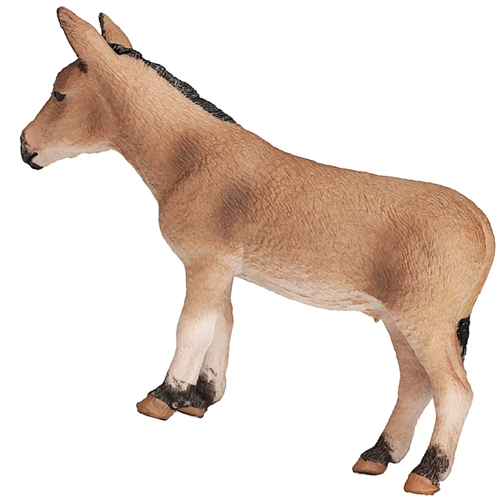 Simulated Donkey Toy Small Model Kids Models Desktop Accessories Plastic Farm Animals Figure Child