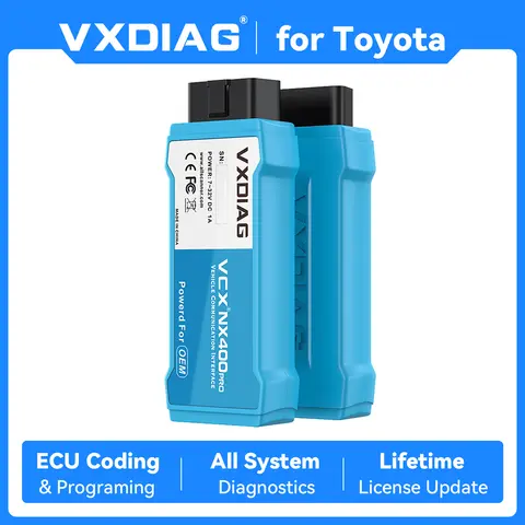 VXDIAG VCX NANO for Toyota TIS for Lexus Car Diagnostic Tool NX400 OBD2 Scanner Code Reader VCI J2534 ECU Programming Coding