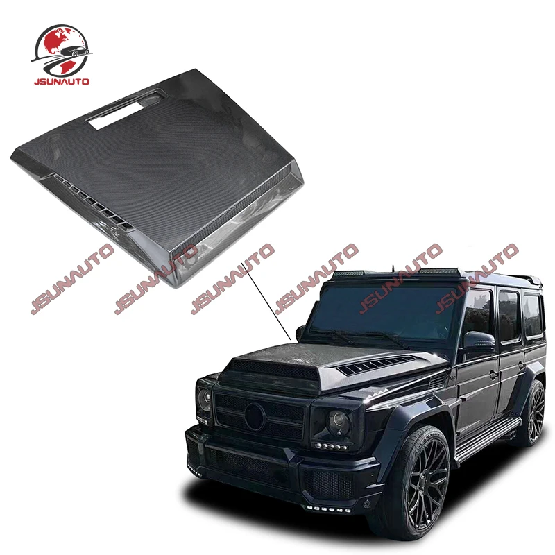 

Auto Carbon Fiber Engine Cover For Benz G Class W463 Upgrade G900 Style Carbon Fiber Engine Cover Bonnet Cap For g500 g550