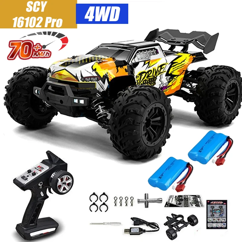 MJX VS RC Auto SCY 16101 16102 PRO 4WD 70 km/u 1/16 Hoge Snelheid Drift Monster Off-road Afstandsbestuurbare Elektrische Crawler