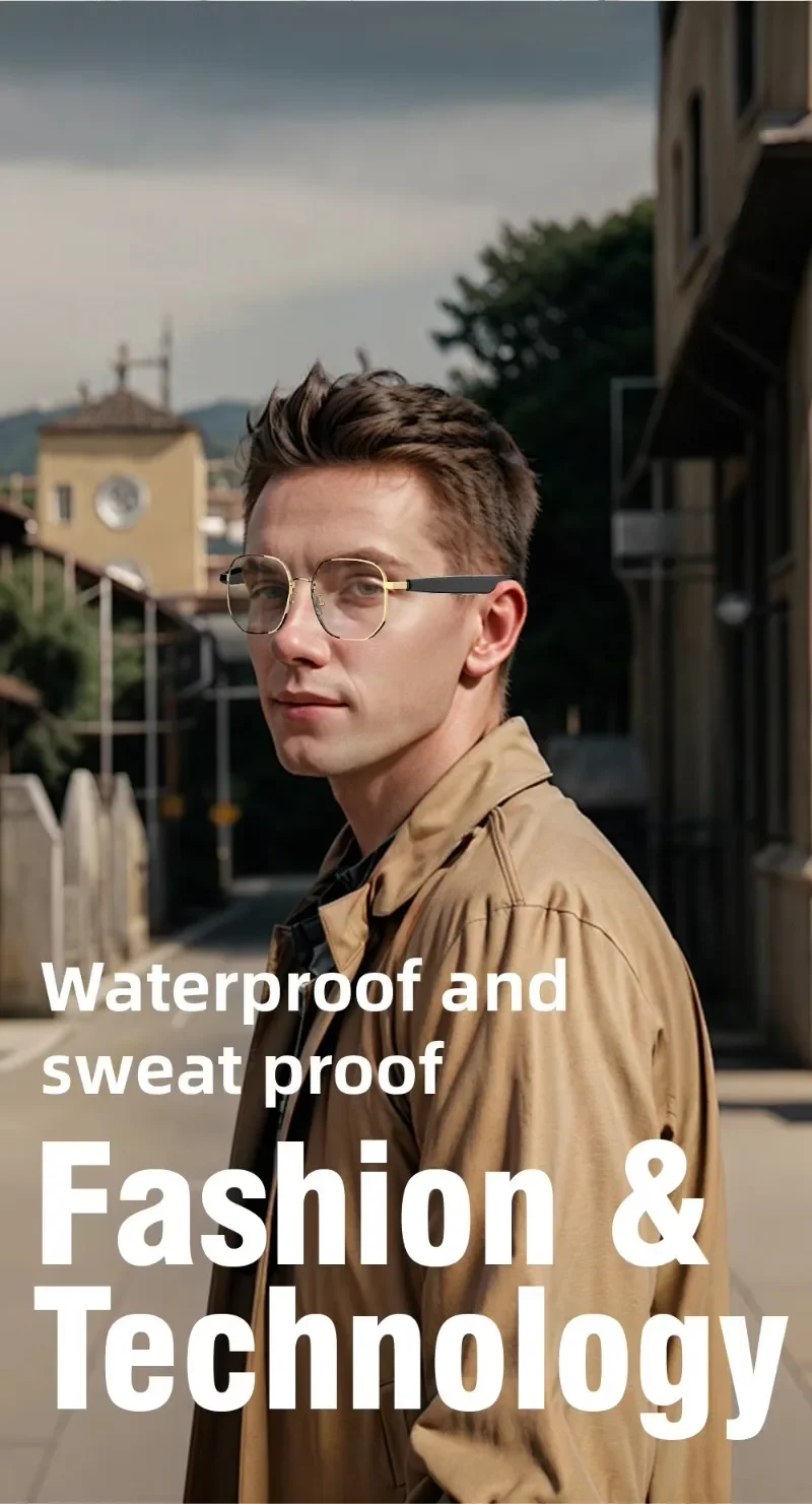 Smart Bluetooth Glasses, Music & Call, Cycling Polarized Smart Sunglasses, Long Battery Life
