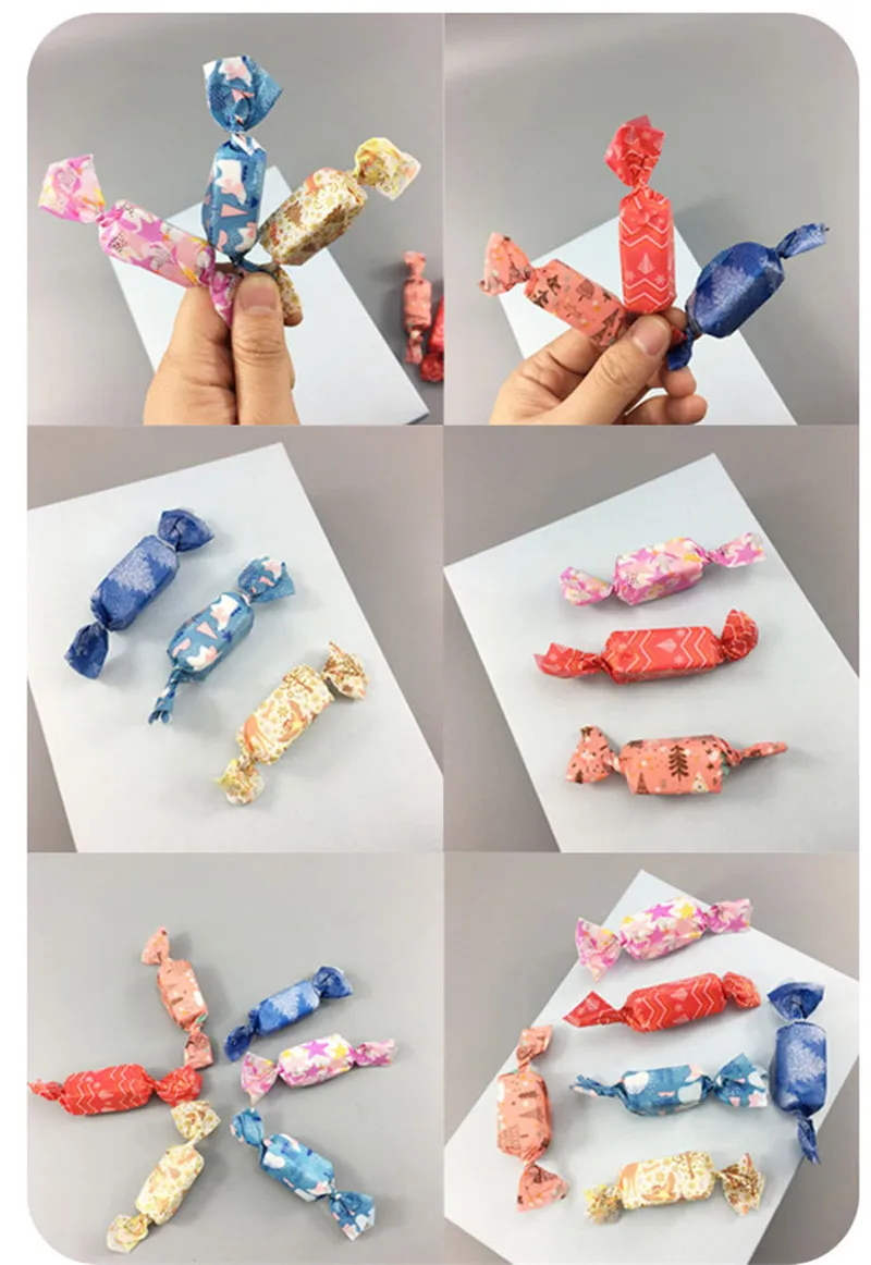 100 Stücke DIY Handgemachte Nougat Süßigkeiten Verpackung Öl Papier Milch Taffy Wrapper Neujahr Weihnachten Party Dekor – Detail 9