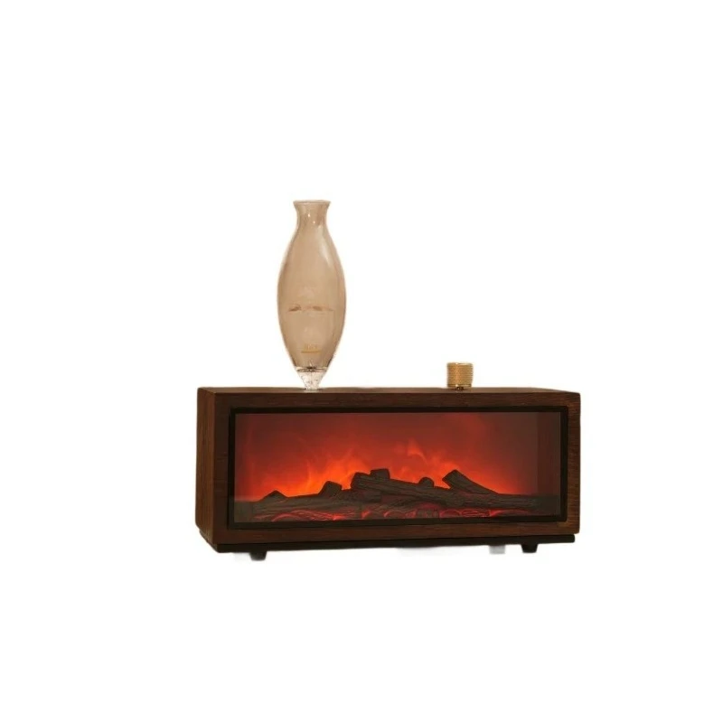 Simulation fireplace aromatherapy machine humidifier small household living room bedroom silent birthday gift aromatherapy