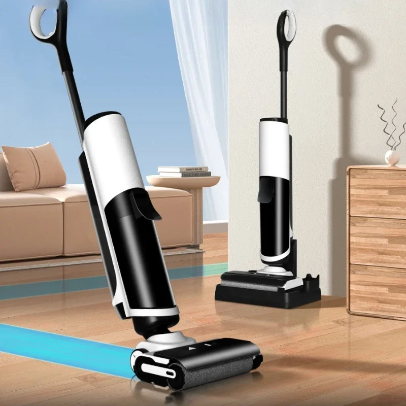 Washing machine suction and towing integrated robot household mopping vacuum sweeping three-in-one wireless mop intelligent