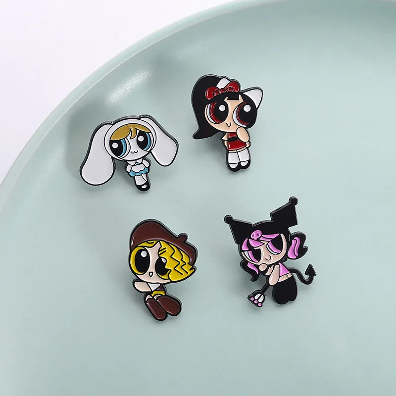 Kreatywne przypinki broszki z motywami zwierzęcych z kreskówek, urocze postacie z anime, przypinki emaliowane do cosplayu, ozdoby na klapę, biżuteria, rekwizyty, akcesoria, prezent.